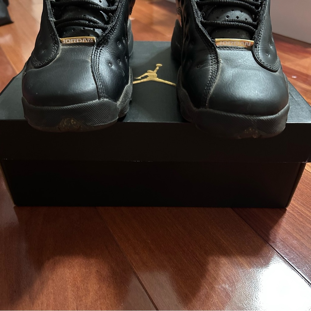 Jordan Kids Black and Gold Sneakers - Picture 6 of 11